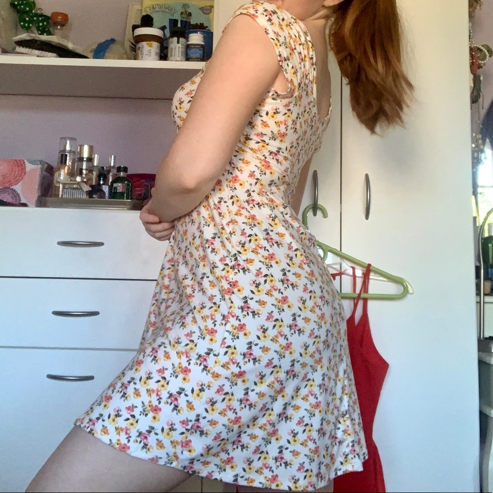 Urban Outfitters Babydoll Floral Mini Dress!